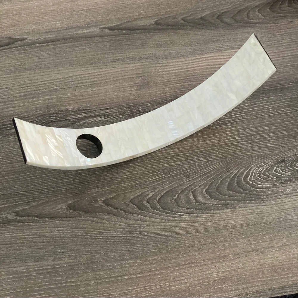 Like 🆕 half moon capiz shell inlay wine bottle stand